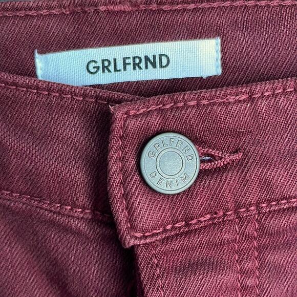 GRLFRND Karolina Denim Jeans in Damson Size 28 NWT - Picture 4 of 14